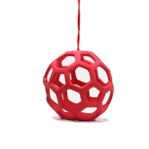 Heuball Pferd, Spielzeug für Pferde,Hängende Heu Das Füttern Verlangsamen,Pferde Futterball Spielzeug, Ziegen, Schafe (Rot) von jiejack