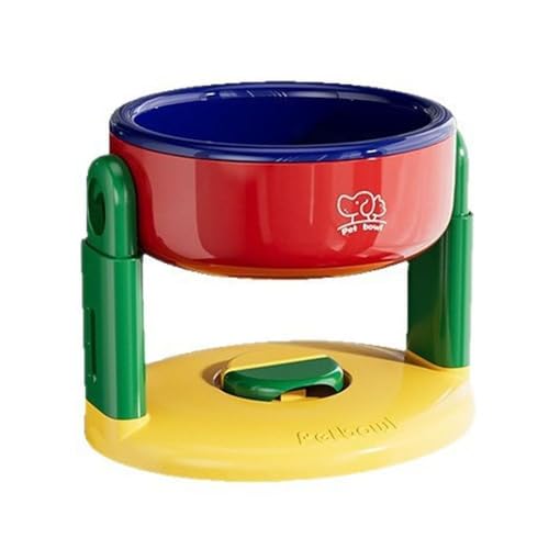 Höhenverstellbarer Hunde- & Katzennapf mit Saugnapf - Anti-Rutsch Futter- & Wasserschale - Ergonomisch & Wirbelsäulenschonend - Für alle Haustiere - Leicht zu reinigen (A) von jiejack