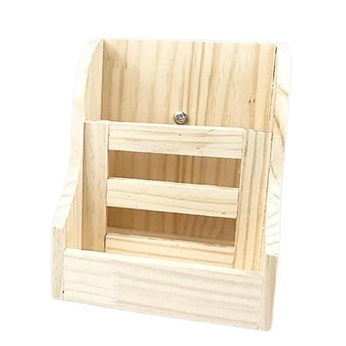 Kaninchen-futterstation Heufutterstation Aus Holz, Futterhalter Für Kleintiere Hamster Futterspender Aus Mit Zaun-Design Für Kaninchen Meerschweinchen Und Chinchillas (2-in-1 Holz-Heuraufe) von jiejack
