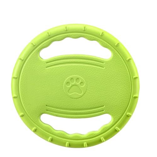 jiejack Hunde-Flugscheibe, Frisbee Ring,Kauspielzeug Hund Unzerstörbar,Stressabbau, Haustiertraining, Flugscheibe für Große Hunde (Grün) von jiejack