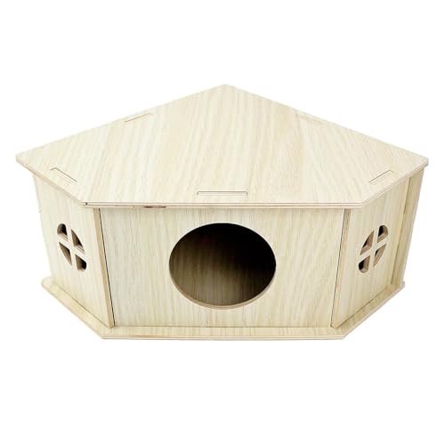Hamsterkäfig aus Holz, unregelmäßige Form, Interaktion, Familienaktivität, Kleintiermontage, Unterschlupf für Käfigdekoration, Haustier-Lebensräume, Haus Hamsterkäfig aus Holz, unregelmäßige Form, Interaktion, Familienaktivität, Kleintiermontage, Unterschlupf für Käfigdekoration, Haustier-Lebensräume, Haus von jiingekk