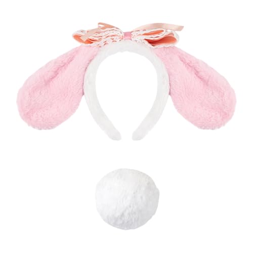 Hundekostüm-Set, Hundeohren, Stirnband, Schwanz, Tutus, Rock, Tier-Kostüm, Zubehör für Halloween, Cosplay-Party Hundekostüm-Set, Hundeohren, Stirnband, Schwanz, Tutus, Rock, Tier-Kostüm, Zubehör für Halloween, Cosplay-Party von jiingekk