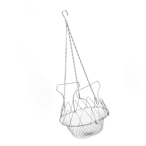 Outdoor Hängender Geflügel-Futterkorb 22,9 cm Eisenkonstruktion Faltbarer Gemüse-Fruchtspender Design Rostbeständig Faltbarer Hühner-Futterkorb von jiingekk