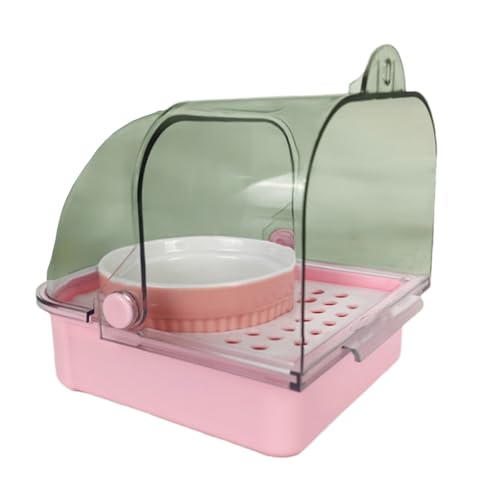 Papageien-Badewanne, Haustier-Vogel-Badewanne, Papageien-Duschbox, transparente Badewanne, große Kapazität, multifunktionale Badewanne, untere Schublade, Futterspender Papageien-Badewanne, Haustier-Vogel-Badewanne, Papageien-Duschbox, transparente Badewanne, große Kapazität, multifunktionale Badewanne, untere Schublade, Futterspender von jiingekk