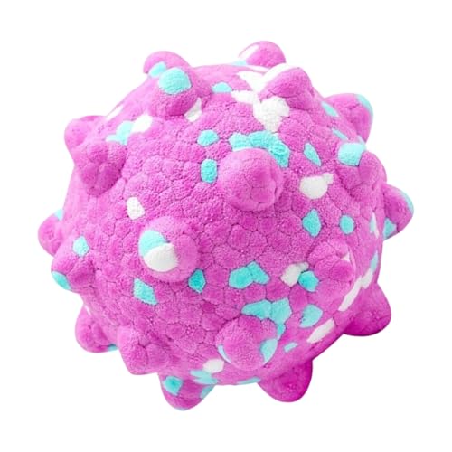 jiingekk Bouncy Pet DogChew Spielzeug mit strukturierten Oberflächen zur Zahnsteinentfernung und zum Apportieren im Freien, Gummiball jiingekk Bouncy Pet DogChew Spielzeug mit strukturierten Oberflächen zur Zahnsteinentfernung und zum Apportieren im Freien, Gummiball von jiingekk