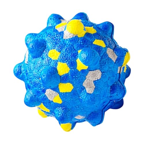 jiingekk Bouncy Pet DogChew Spielzeug mit strukturierten Oberflächen zur Zahnsteinentfernung und zum Apportieren im Freien, Gummiball jiingekk Bouncy Pet DogChew Spielzeug mit strukturierten Oberflächen zur Zahnsteinentfernung und zum Apportieren im Freien, Gummiball von jiingekk