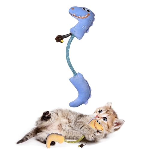 jileijar Katze Katzenminze Spielzeug, Niedliche Dinosaurier Katzenspielzeug mit Katzenminze, Katze Kauspielzeug für Zahnreinigung, Interaktives Katze Kätzchen Kicker Toys Cat Stuff Geschenke für jileijar Katze Katzenminze Spielzeug, Niedliche Dinosaurier Katzenspielzeug mit Katzenminze, Katze Kauspielzeug für Zahnreinigung, Interaktives Katze Kätzchen Kicker Toys Cat Stuff Geschenke für von jileijar