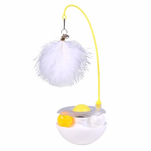 jileijar Lustiges Tumbler-Spielzeug für bissfeste, abnehmbare Plattenspieler, Plüschfedern, Spielzeug, Teasing-Stab, interaktiv jileijar Lustiges Tumbler-Spielzeug für bissfeste, abnehmbare Plattenspieler, Plüschfedern, Spielzeug, Teasing-Stab, interaktiv von jileijar