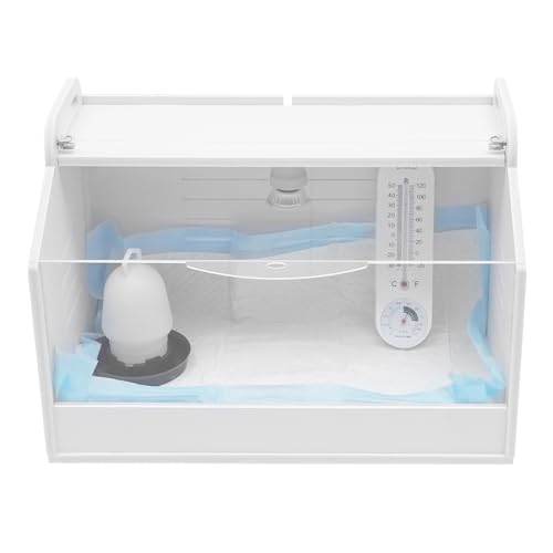 jiongcln Brutinkubator Automatische Küken Aufzucht Kükenhaus Box 25W 220V mit Wärme Lampe für Geflügel Reptilien Kleintiere von jiongcln