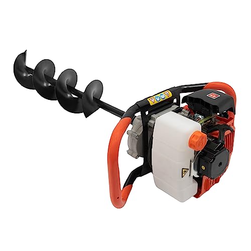 jiongcln Erdbohrer mit 4" 6" 8" Bit Elektrisch 1460W Erdbohrer 52cc Benzin Erdbohrer Zaun Post Hole Borer Bodenbohrer & 1 Extns 3PCS Grube Graben Maschine Bohrer von jiongcln