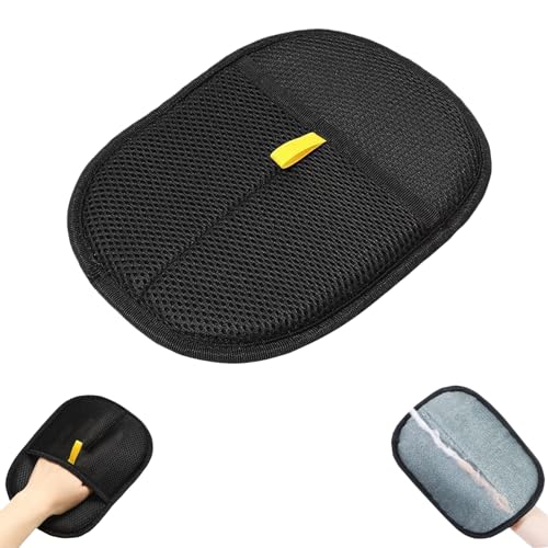 jiuhao Tierhaarentfernungshandschuhe, doppelseitige statische Fellpflege-Handschuhe für Hunde und Katzen, wiederverwendbare Reinigungshandschuhe für Teppich, Sofa, Kleidung von jiuhao
