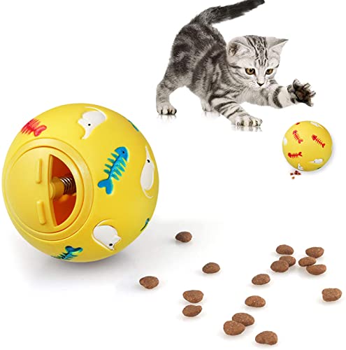 jiuhao Tiernahrung Ballspielzeug- [2 In1 Upgrade] Hunde Katzen behandeln Ballbecher Tiernahrung Feeder, Pet Slow Eating Bowl,Tiernahrungsspender Spielzeug von jiuhao