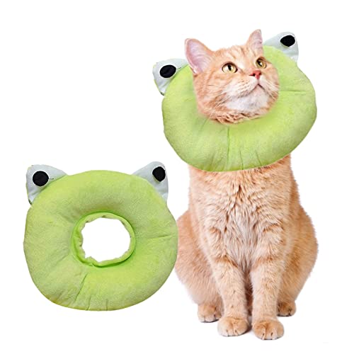 jiuzcare Halskrause Hund Katzen Schützender, Einstellbar Anti-Biss-Halsband für Hunde Katzen Halskrause Katzen Halsband Soft Vorbeugung Von Infektionen, Kratzern, Postoperativer Genesung, Frog & 28cm jiuzcare Halskrause Hund Katzen Schützender, Einstellbar Anti-Biss-Halsband für Hunde Katzen Halskrause Katzen Halsband Soft Vorbeugung Von Infektionen, Kratzern, Postoperativer Genesung, Frog & 28cm von jiuzcare
