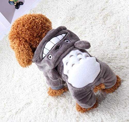 Tierbekleidung: eine Neue Art von Kleidung für kleine Hunde, eine vierbeinige Baumwolle gepolsterte Mantel, EIN Most für Haustiere im Winter, B001 grau, L von jiwenhua
