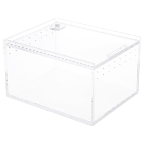 Futterbox, Schlangenzucht, Eidechsen, Käfig, Lebensraum, Schlüpfbehälter, transparent, tragbar, Haustierhaus für große Futterbox, Schlangenzucht, Eidechsen, Käfig, Lebensraum, Schlüpfbehälter, transparent, tragbar, Haustierhaus für große von jojnsha