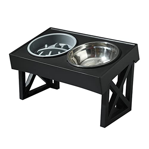 Hundenäpfe mit Ständer, langsame Futternäpfe für Hunde, erhöhte Näpfe, neigbar, für Hunde, langsamer Futternapf, Futternapf, Katzennapf Hundenäpfe mit Ständer, langsame Futternäpfe für Hunde, erhöhte Näpfe, neigbar, für Hunde, langsamer Futternapf, Futternapf, Katzennapf von jojobasec