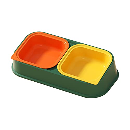 Katzennapf, erhöhter Futternapf, Geschirr-Set mit Futter-Wasserspender, Anti-Split-Haustier-Wasser-Futternapf Katzennapf, erhöhter Futternapf, Geschirr-Set mit Futter-Wasserspender, Anti-Split-Haustier-Wasser-Futternapf von jojobasec
