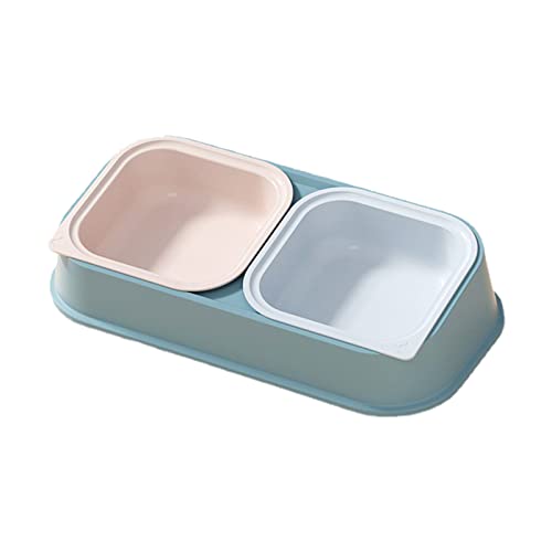 Katzennapf, erhöhter Futternapf, Geschirr-Set mit Futter-Wasserspender, Anti-Split-Haustier-Wasser-Futternapf Katzennapf, erhöhter Futternapf, Geschirr-Set mit Futter-Wasserspender, Anti-Split-Haustier-Wasser-Futternapf von jojobasec