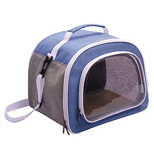 Transparente Tragetasche für Haustiere mit erweitertem Griff und Fenster, faltbare Vogel-Reisetasche, Pakettasche von jojobasec