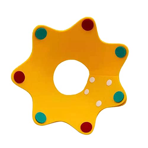 for Cat Recovery Collar Soft Comfortable Cone Protective Light Collars for Puppy S/for L in Green/Yellow von jojobasec
