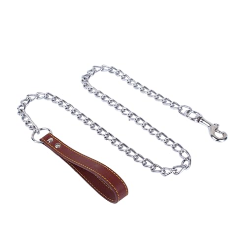 jojobasec 180 cm lange Hundeleine aus Metall, flexible Hundeleine für Hunde bis zu 30 kg, Zugseil mit Halsband für Spaziergänge im Freien jojobasec 180 cm lange Hundeleine aus Metall, flexible Hundeleine für Hunde bis zu 30 kg, Zugseil mit Halsband für Spaziergänge im Freien von jojobasec