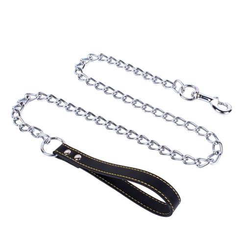 jojobasec 180 cm lange Hundeleine aus Metall, flexible Hundeleine für Hunde bis zu 30 kg, Zugseil mit Halsband für Spaziergänge im Freien jojobasec 180 cm lange Hundeleine aus Metall, flexible Hundeleine für Hunde bis zu 30 kg, Zugseil mit Halsband für Spaziergänge im Freien von jojobasec