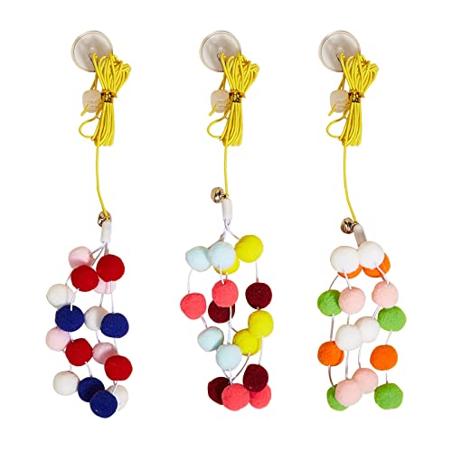 jojobasec Einziehbare Katzen Kratzseil Frühling Pompons Katzen Spielzeug Katzen Teaser Stick Spielzeug Selbstaufgeregt Hängend jojobasec Einziehbare Katzen Kratzseil Frühling Pompons Katzen Spielzeug Katzen Teaser Stick Spielzeug Selbstaufgeregt Hängend von jojobasec