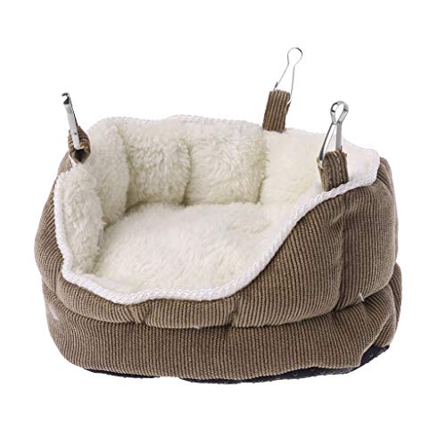 jojobasec Hübscher Hängemattenkäfig, weich, Winter, warm, hängbar, Schlafsofa, Bett, kleine Haustiere, Hamster von jojobasec