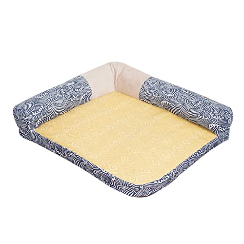jojobasec Kühlmatte für Katzen, Haustier-Nickerchen, natürlich, atmungsaktiv, gewebtes Rattan, Sofa, Liege, Bett für drinnen und draußen jojobasec Kühlmatte für Katzen, Haustier-Nickerchen, natürlich, atmungsaktiv, gewebtes Rattan, Sofa, Liege, Bett für drinnen und draußen von jojobasec