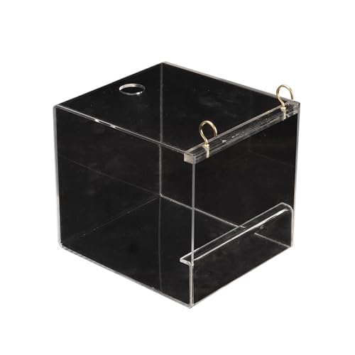 jojobasec Papageien-Badewanne, Vogelkäfig, externer Badezimmerkäfig, montiert, transparenter Duschraum mit Sitzstange, auslaufsichere Badewanne für Sittiche jojobasec Papageien-Badewanne, Vogelkäfig, externer Badezimmerkäfig, montiert, transparenter Duschraum mit Sitzstange, auslaufsichere Badewanne für Sittiche von jojobasec