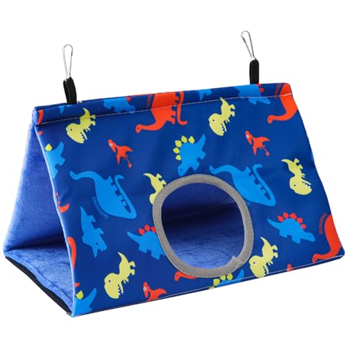 jojobasec Plüsch-Vogelhaus, hängendes Nest mit Loch, Papageien, Sittiche, Nymphensittiche, warmes Bett, Hängematte, kleine Vögel, Winterspielzeug, winddicht von jojobasec