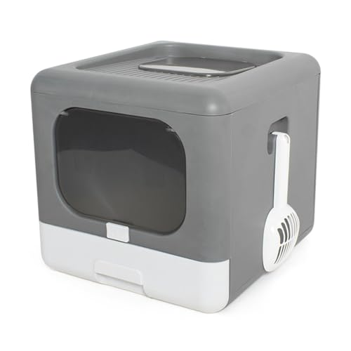 jojobasec Praktische, faltbare Katzentoilette, Schublade, große Kapazität für mehrere Katzen, leicht zu reinigen, tragbare Katzenstreu jojobasec Praktische, faltbare Katzentoilette, Schublade, große Kapazität für mehrere Katzen, leicht zu reinigen, tragbare Katzenstreu von jojobasec