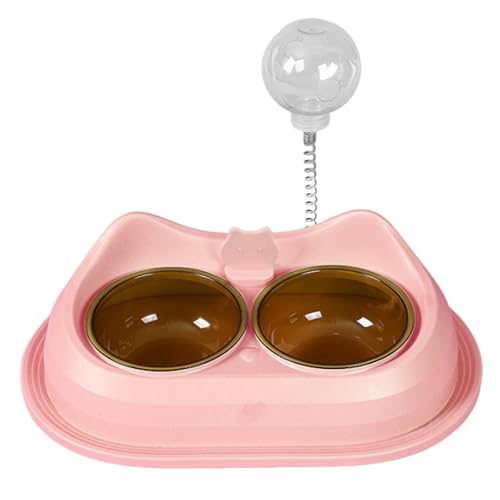 jojobasec Praktischer Doppelnapf für Haustiere, Trockenfutter, Bewässerungsschüssel, Futternapf für Katzen, Futternapf, Haustierbedarf jojobasec Praktischer Doppelnapf für Haustiere, Trockenfutter, Bewässerungsschüssel, Futternapf für Katzen, Futternapf, Haustierbedarf von jojobasec