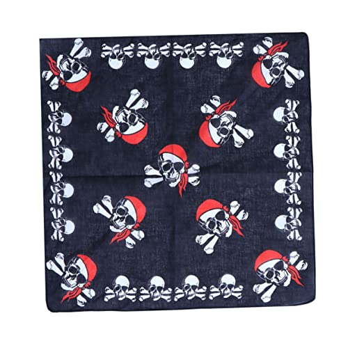 jojofuny 12st Verstellbares Kopfbandana Piratenkopftuch Chemo-Bandana-Turban Piratenbandanas Kopftuch Mit Totenkopf Schädel Kopftuch Piratenkostüm Bandana Rotes Kopftuch Kind Kleidung Schal von jojofuny