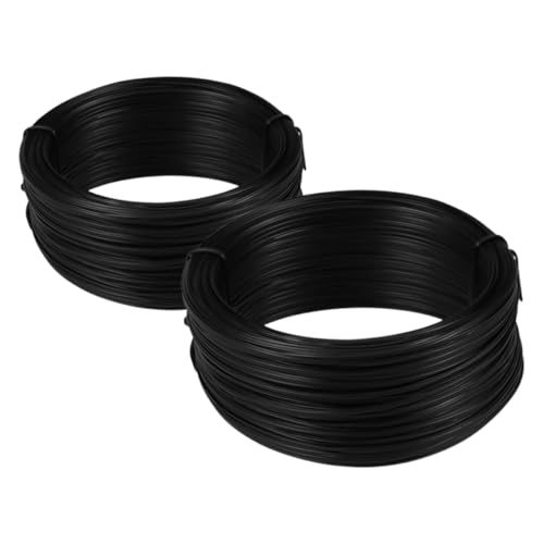 jojofuny 2St Eisendrahtbinder Bindedraht Gartendraht basteldraht gartenzubehör Handwerksdraht Kabelbinder Vinylbeschichtetes Drahtseil feines Drahtgeflecht Stromkabel Verzinkter Draht Black jojofuny 2St Eisendrahtbinder Bindedraht Gartendraht basteldraht gartenzubehör Handwerksdraht Kabelbinder Vinylbeschichtetes Drahtseil feines Drahtgeflecht Stromkabel Verzinkter Draht Black von jojofuny