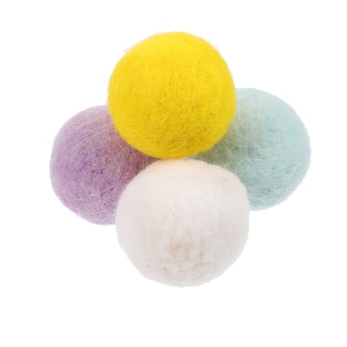 jojofuny 4 Stück Teiliges Hundespielzeug aus Bissfesten Filzbällen Interaktives Kauspielzeug für Welpen und Hunde Robustes Wurfspielzeug zur Zahnreinigung und Beschäftigung Drinnen und jojofuny 4 Stück Teiliges Hundespielzeug aus Bissfesten Filzbällen Interaktives Kauspielzeug für Welpen und Hunde Robustes Wurfspielzeug zur Zahnreinigung und Beschäftigung Drinnen und von jojofuny