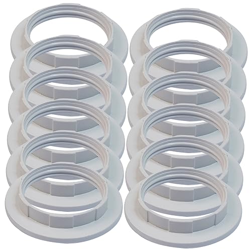 jojofuny 50 Stück E27 Lampen Befestigungs Ring Halteringe Für Leuchten Lampenschirm Austausch Der Schlossbuchse Kragenringe Für Beleuchtungskörper Das Haustier Weiß Zwinge Gewinde jojofuny 50 Stück E27 Lampen Befestigungs Ring Halteringe Für Leuchten Lampenschirm Austausch Der Schlossbuchse Kragenringe Für Beleuchtungskörper Das Haustier Weiß Zwinge Gewinde von jojofuny