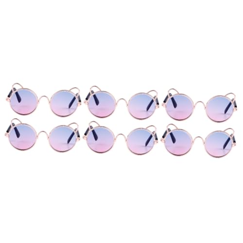 jojofuny 6 STK Pet Party Dekoration Sonnenbrille Sonnenbrille Persönlichkeit Lustig Lustiges Haustierzubehör Brille Maskerade Haustier Verkleiden Spielzeug Welpe Metall Niedlich Der Hund von jojofuny