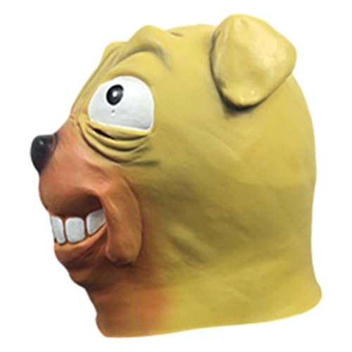 jojofuny Halloween Cosplay Hundemaske Latex Lustige Tiermaske Für Partys Und Festivals Vollkopf-kostüm Für Erwachsene Und Süßes Design Und Angenehmer jojofuny Halloween Cosplay Hundemaske Latex Lustige Tiermaske Für Partys Und Festivals Vollkopf-kostüm Für Erwachsene Und Süßes Design Und Angenehmer von jojofuny