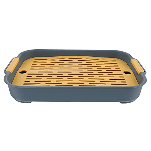 jojofuny Welpe Kaninchentoilette Kaninchentöpfchen Kaninchen-Toiletten-Trainingsbox Kleintierkäfigversorgung Für Kleintiere Kaninchen Meerschweinchen Frettchen Hasenspielzeug von jojofuny