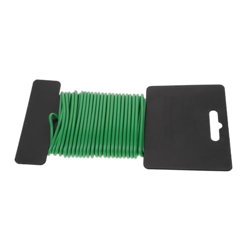 jojofuny Pflanzengurte Kunststoff Pflanzenbindebinder Flexible Gartendrahtbinder Gartenbindungsbinder Grüner Eisendraht von jojofuny