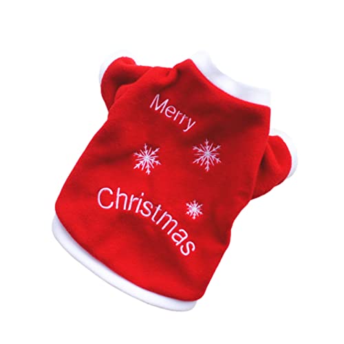 jojofuny Haustier-Outfits für Weihnachten Schneeflocken-hundekapuzenpullover Warmer Mantel Leicht Anzuziehendes Hunde-Sweatshirt für Abenteuer Im Freien von jojofuny