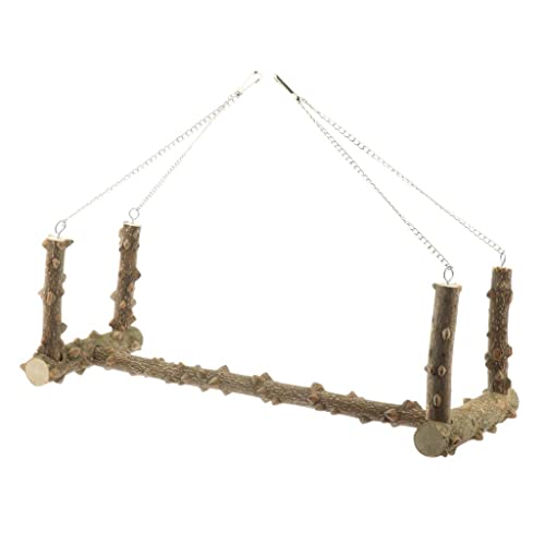 jojomis Vogelkäfig, groß, Holz, Schaukelständer für Papageien, Vogelstange von Jojomis