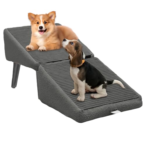 Haustierrampe, Nicht-rutschige Hunderampe Für Kleine Hunde Und Katzen, Leichte Und Faltende Hundestufen, Stabilität Und Sicherheit Haustiere Für Bett, Couch, Fahrzeug Haustierrampe, Nicht-rutschige Hunderampe Für Kleine Hunde Und Katzen, Leichte Und Faltende Hundestufen, Stabilität Und Sicherheit Haustiere Für Bett, Couch, Fahrzeug von jopiuieo