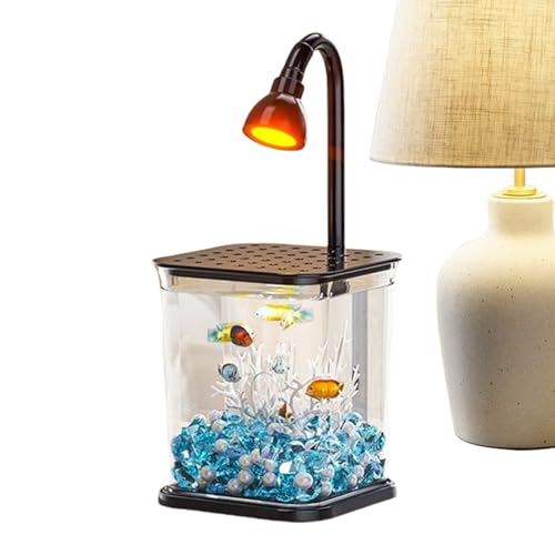jopiuieo Betta Fisch Aquariums - Klare Aquarien Mit Beleuchtung - Desktop Dekoration Wasserlandschaft Klare Schreibtisch Spinne Zuhause Für Outdoor Tisch Büro jopiuieo Betta Fisch Aquariums - Klare Aquarien Mit Beleuchtung - Desktop Dekoration Wasserlandschaft Klare Schreibtisch Spinne Zuhause Für Outdoor Tisch Büro von jopiuieo