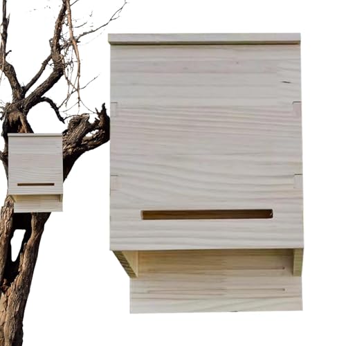 jopiuieo Fledermaushaus, Fledermaushäuser für draußen,Fledermausnest aus - Künstlicher -Nistplatz für Fledermäuse zum Landen und Schlafen, wetterbeständiger -Nistkasten für von jopiuieo