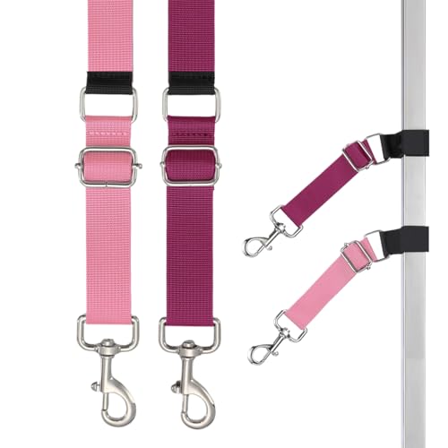 jopiuieo Verlängerungsgurt Für Hundepflegeschlaufen | 2er Set Pflegetisch-Schlaufen Mit Verstellbarem Nylon-Ring - Verstellbarer Nylon-Ringverlängerung Mit Stabilen Gurten, Trimmen Zubehör Für Kleine, von jopiuieo