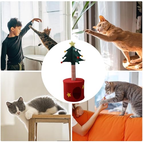 jopiuieo Weihnachtsbaum Für Katzen - Indoor Katzen Adventsbaum Spielzeug - Kuscheltier Für Kätzchen Haustier Deko Weihnachten Geburtstag Halloween jopiuieo Weihnachtsbaum Für Katzen - Indoor Katzen Adventsbaum Spielzeug - Kuscheltier Für Kätzchen Haustier Deko Weihnachten Geburtstag Halloween von jopiuieo