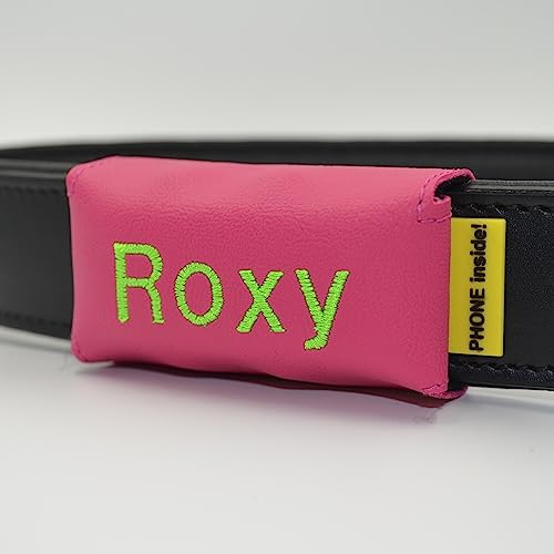 josi.li GPS Tracker Tasche für Hunde – für Dog 4 - Hochwertige Trackerhülle aus besticktem Kunstleder mit Trackerschutz, Farbwahl und sicherem Verschluss von josi.li