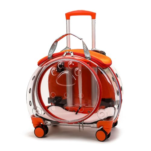 joukares Haustierträger, Atmungsaktiv und Transparentes Orange von joukares